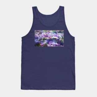 Crocuses After Winter Impressionist Painting Tank Top